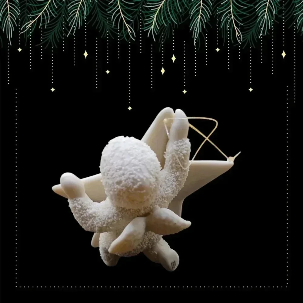 Department 56 snowbabies lot of 6 christmas figurines beige color